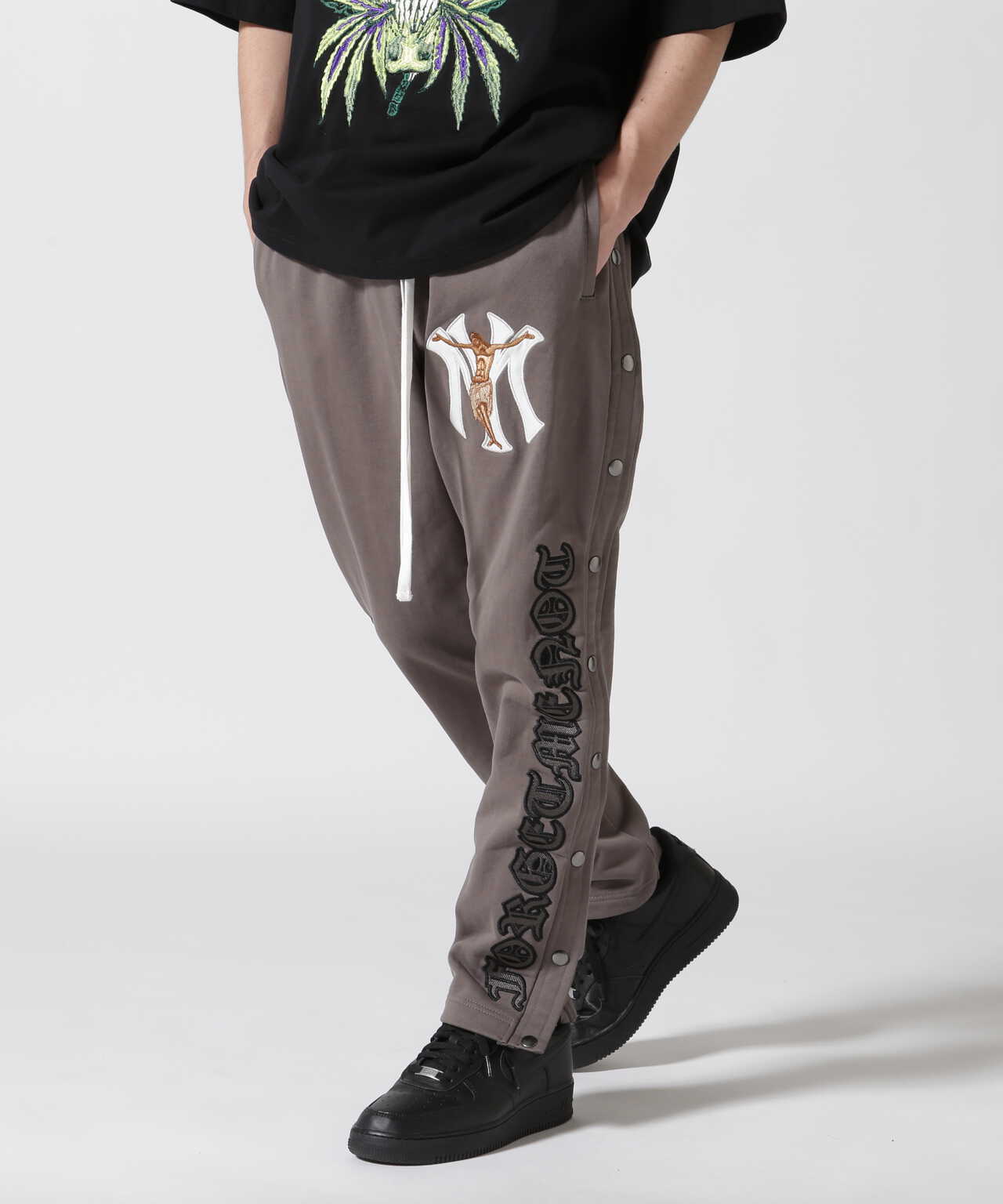 MAYO/メイヨー/JESUS Embroidery Side Snap Lounge pants | ROYAL FLASH ( ロイヤルフラッシュ  ) | US ONLINE STORE（US オンラインストア）