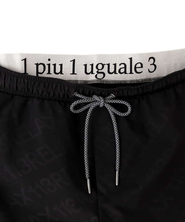 1PIU1UGUALE3 RELAX/RUNNING DIAGONAL LOGO PANTS