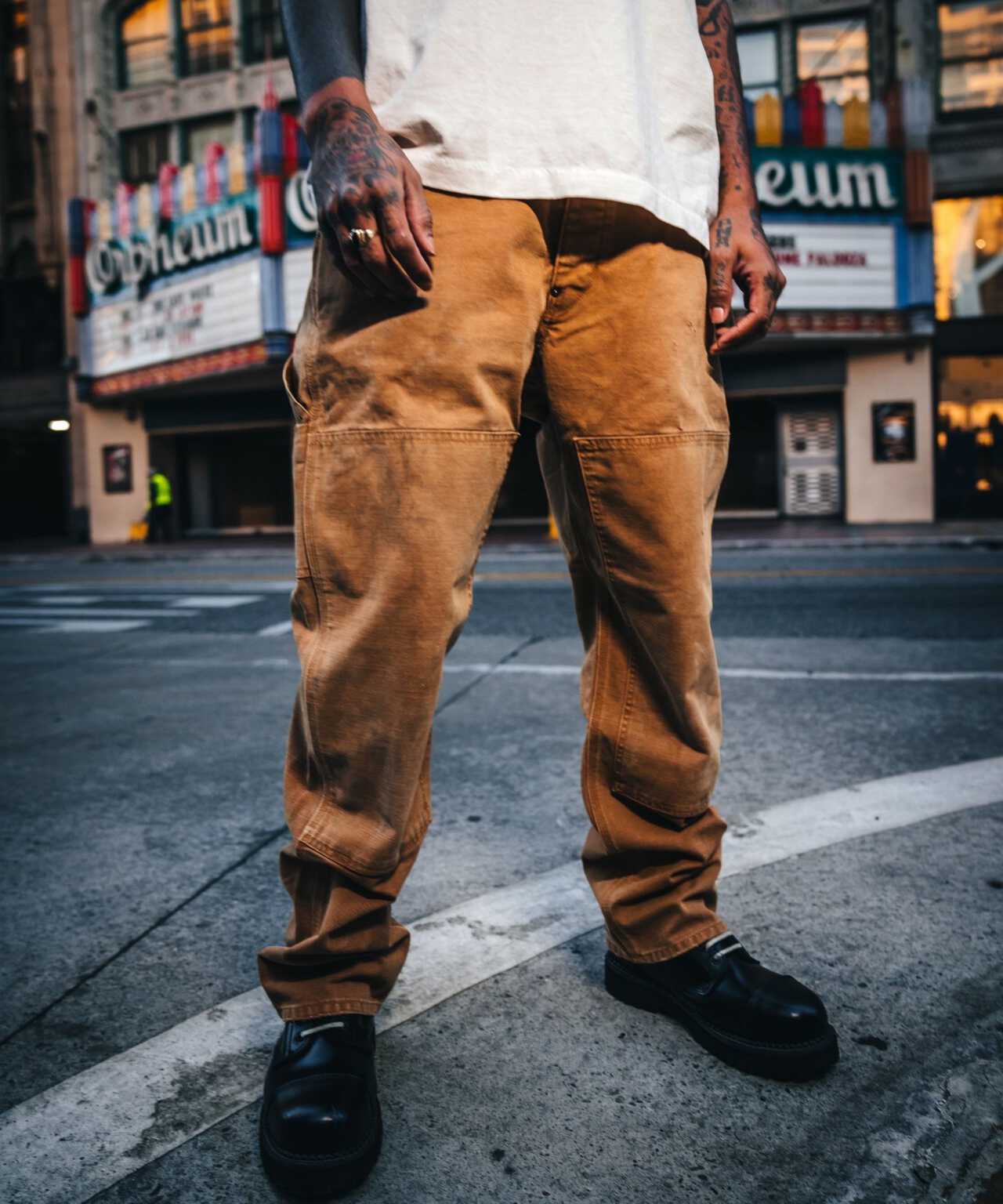 SAINT MICHAEL/セント マイケル/PANTS/DOUBLE KNEE/BEIGE | ROYAL