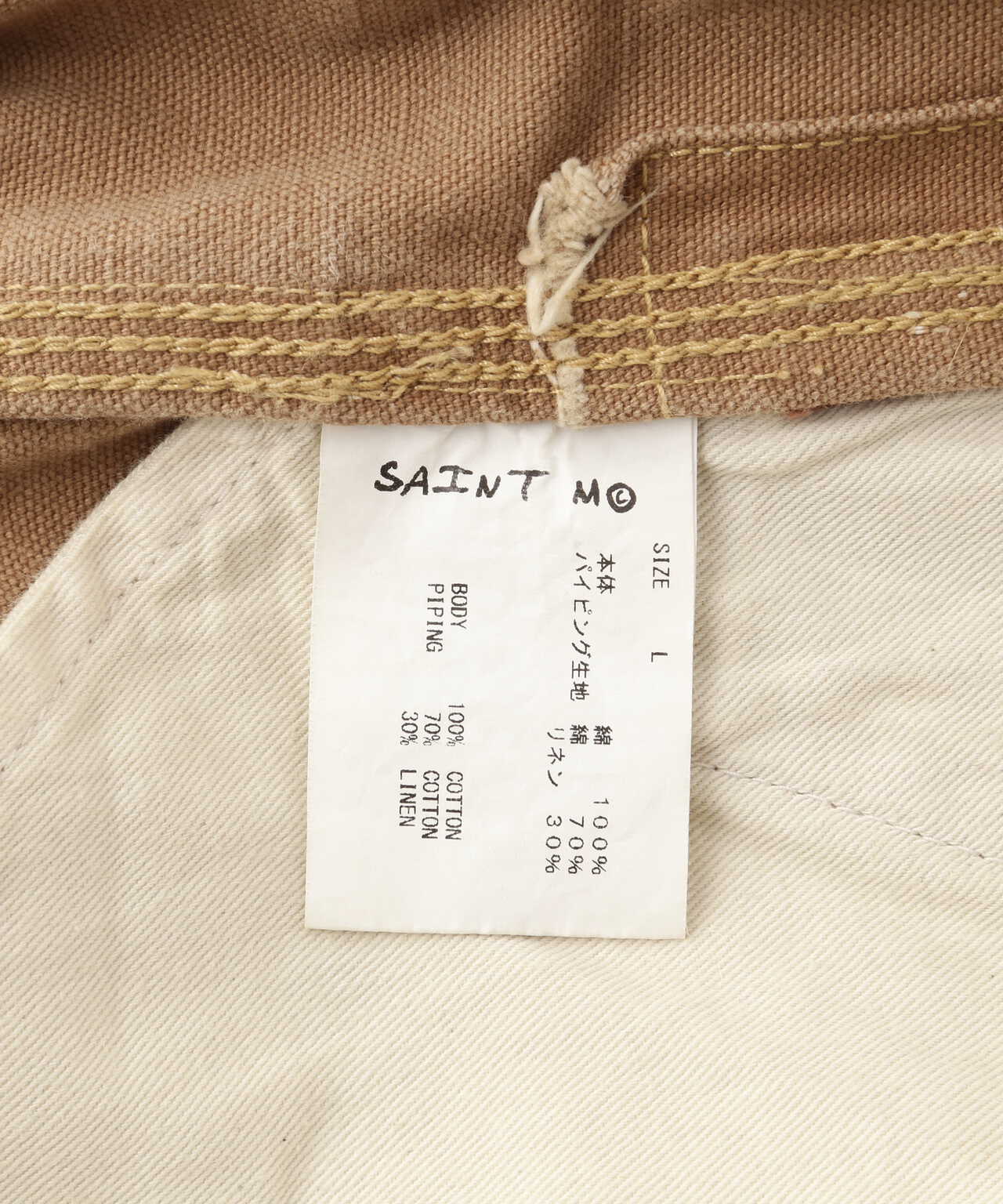 SAINT MICHAEL/セント マイケル/OVERALL/DOUBLE KNEE/BEIGE | ROYAL