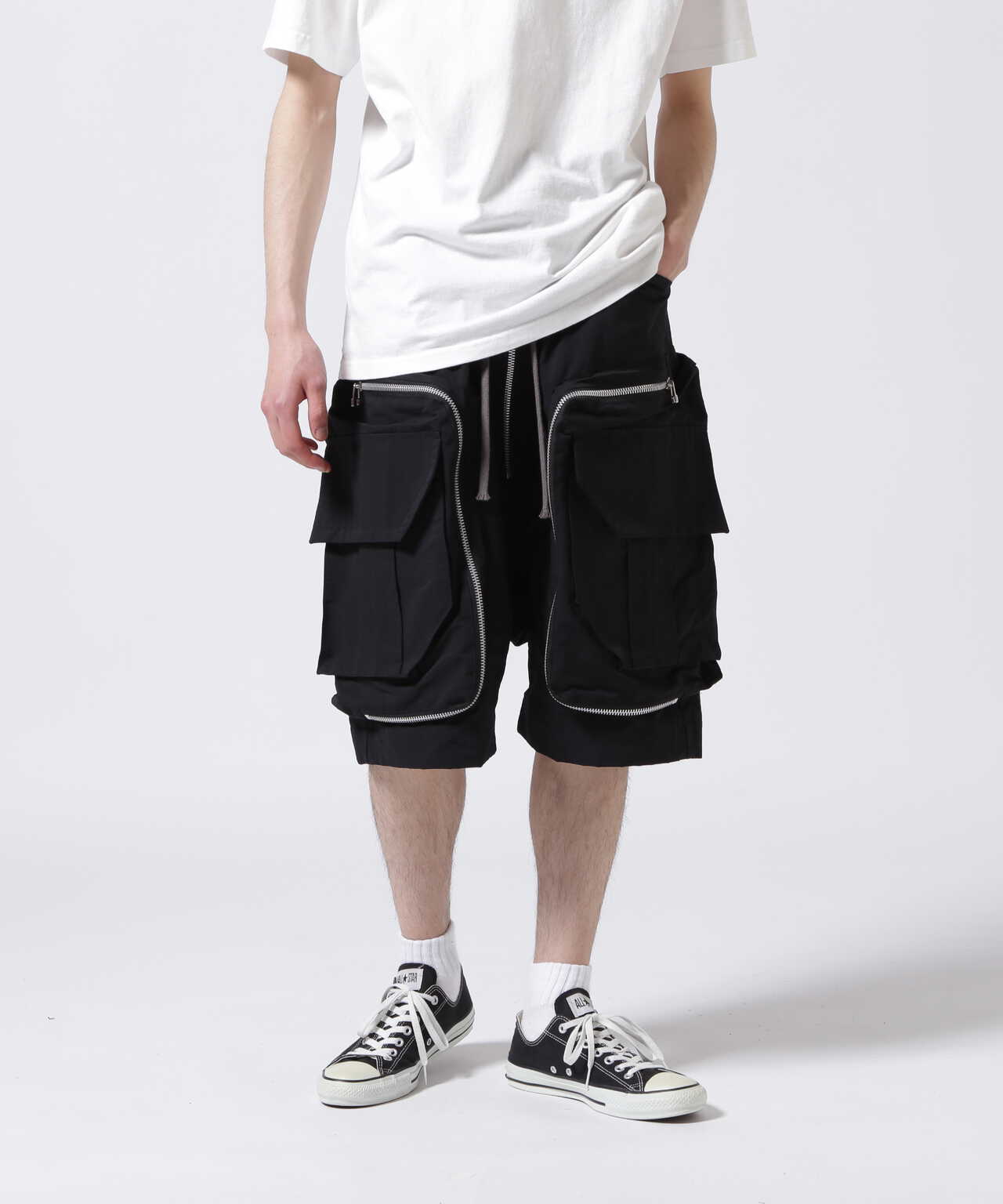 A.F ARTEFACT/RADICAL-ZIP MILITARY SARROUEL SHORTS | ROYAL FLASH