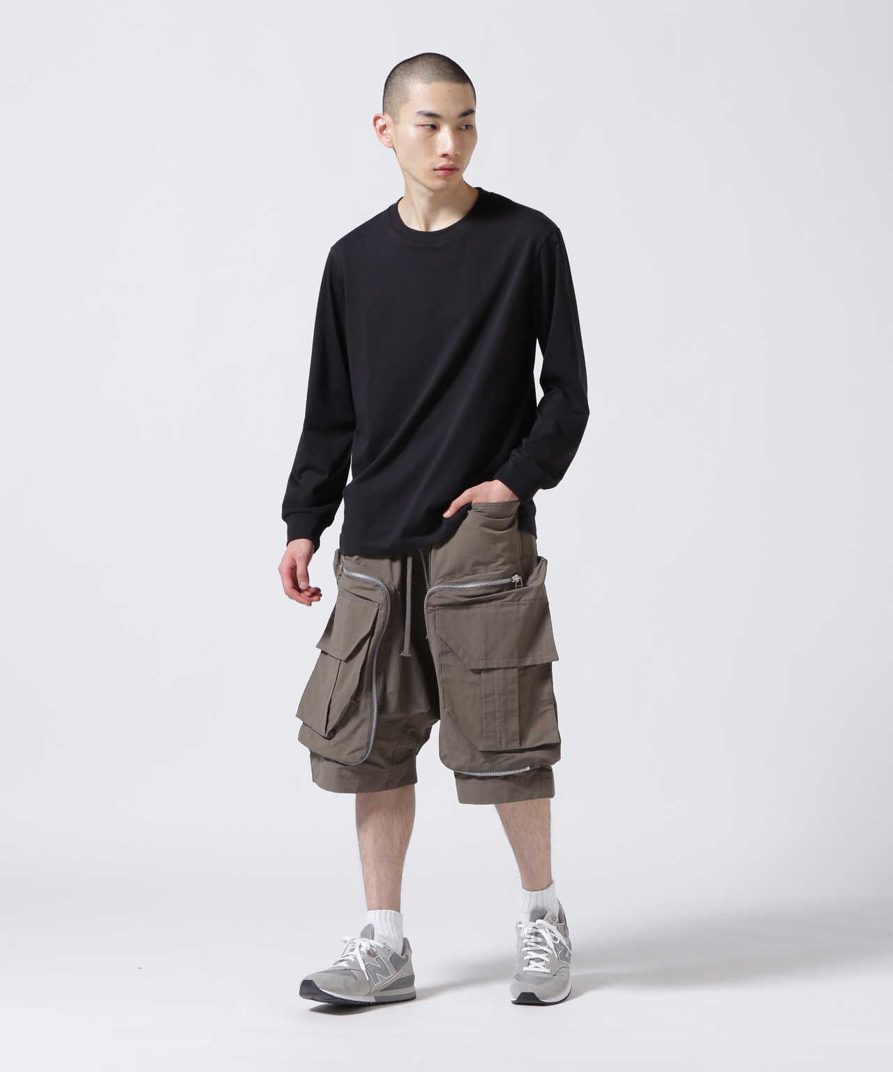 A.F ARTEFACT/RADICAL-ZIP MILITARY SARROUEL SHORTS | ROYAL FLASH