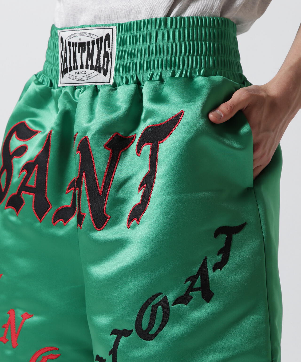 SAINT MICHAEL/セント マイケル/SHORTS/BOXING/GREEN | ROYAL FLASH 