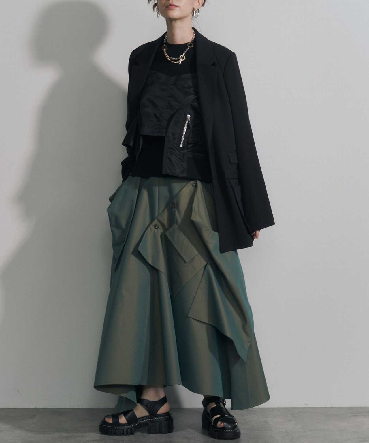 ファッション【UN3D.】ベストドッキングスカート　38   VEST DOCKING SK