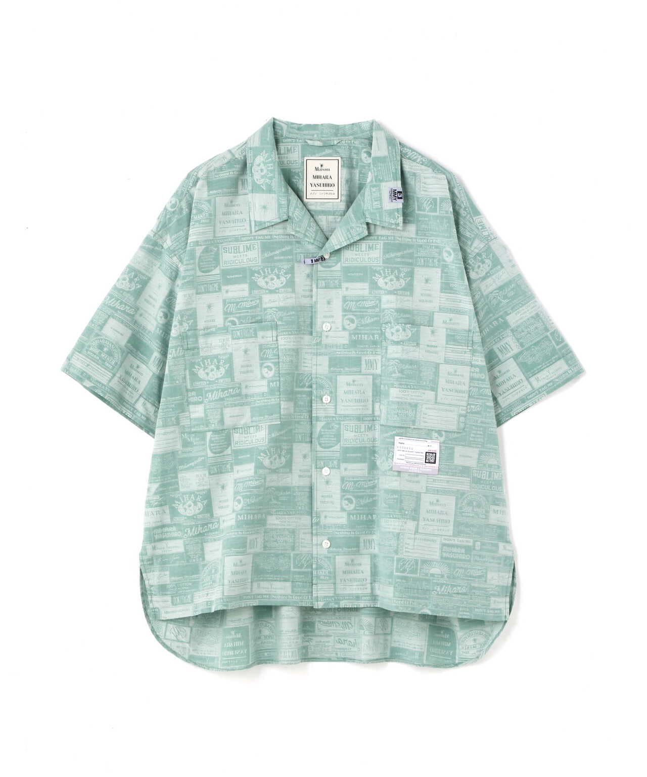 Maison MIHARAYASUHIRO/CLASSIC TAG JACQUARD H/S SHIRT | ROYAL FLASH