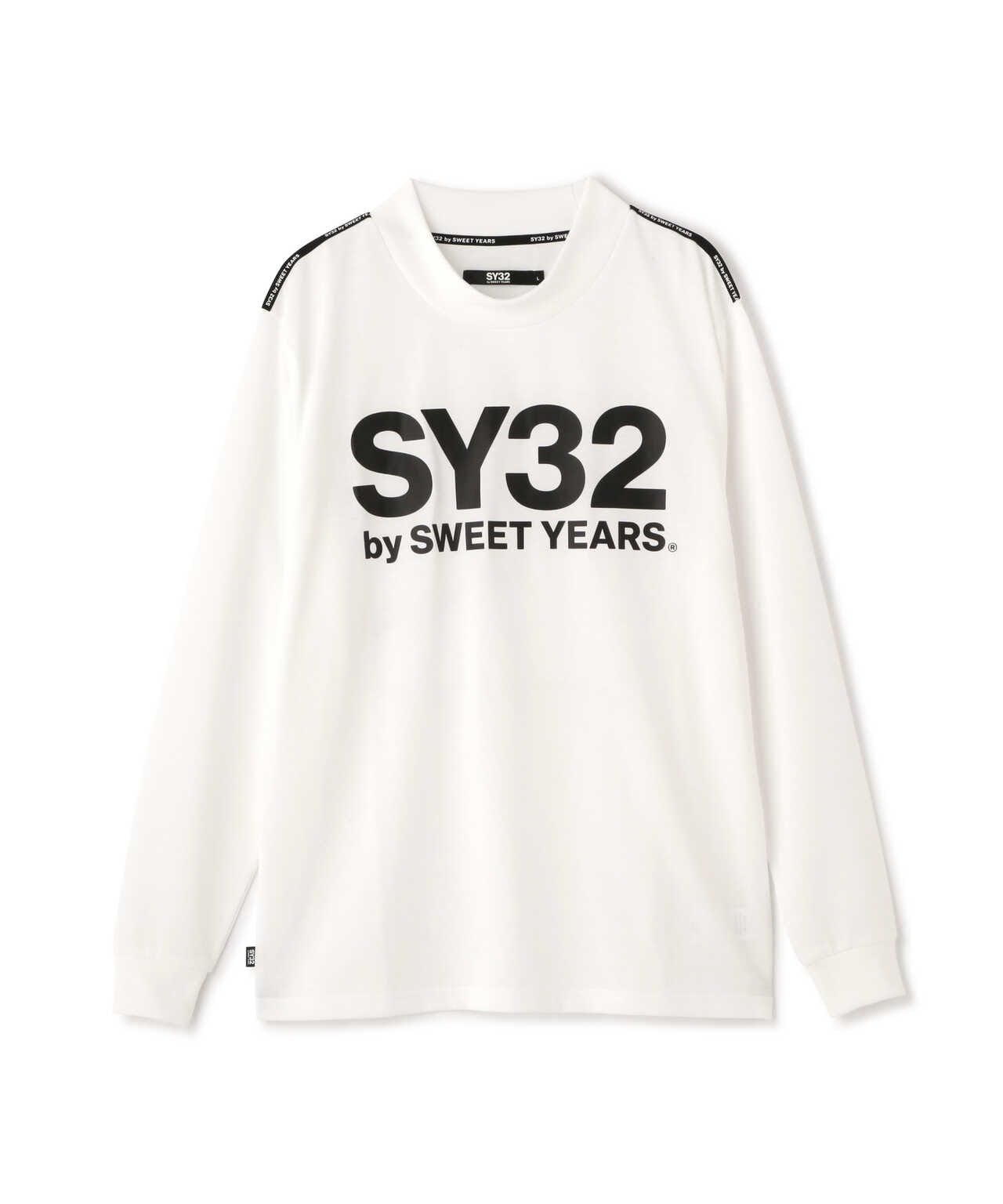 SY32 by SWEETYEARS /MOCK NECK LOGO L/S TEE | ROYAL FLASH