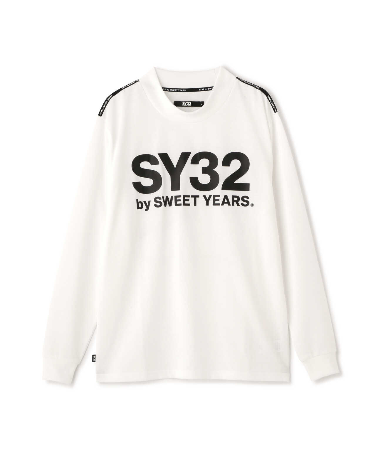 SY32 by SWEETYEARS /MOCK NECK LOGO L/S TEE