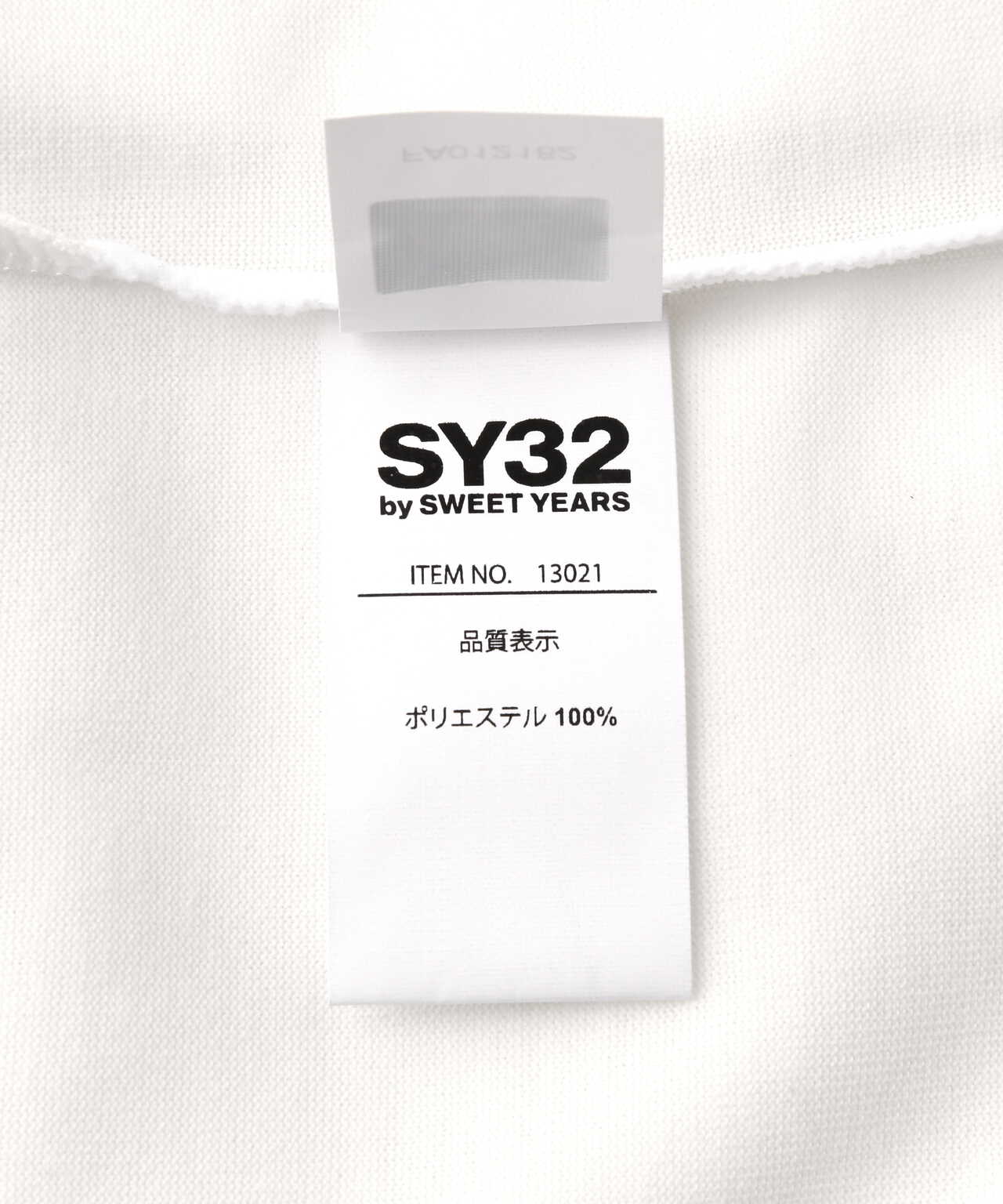 SY32 by SWEETYEARS /MOCK NECK LOGO L/S TEE | ROYAL FLASH 