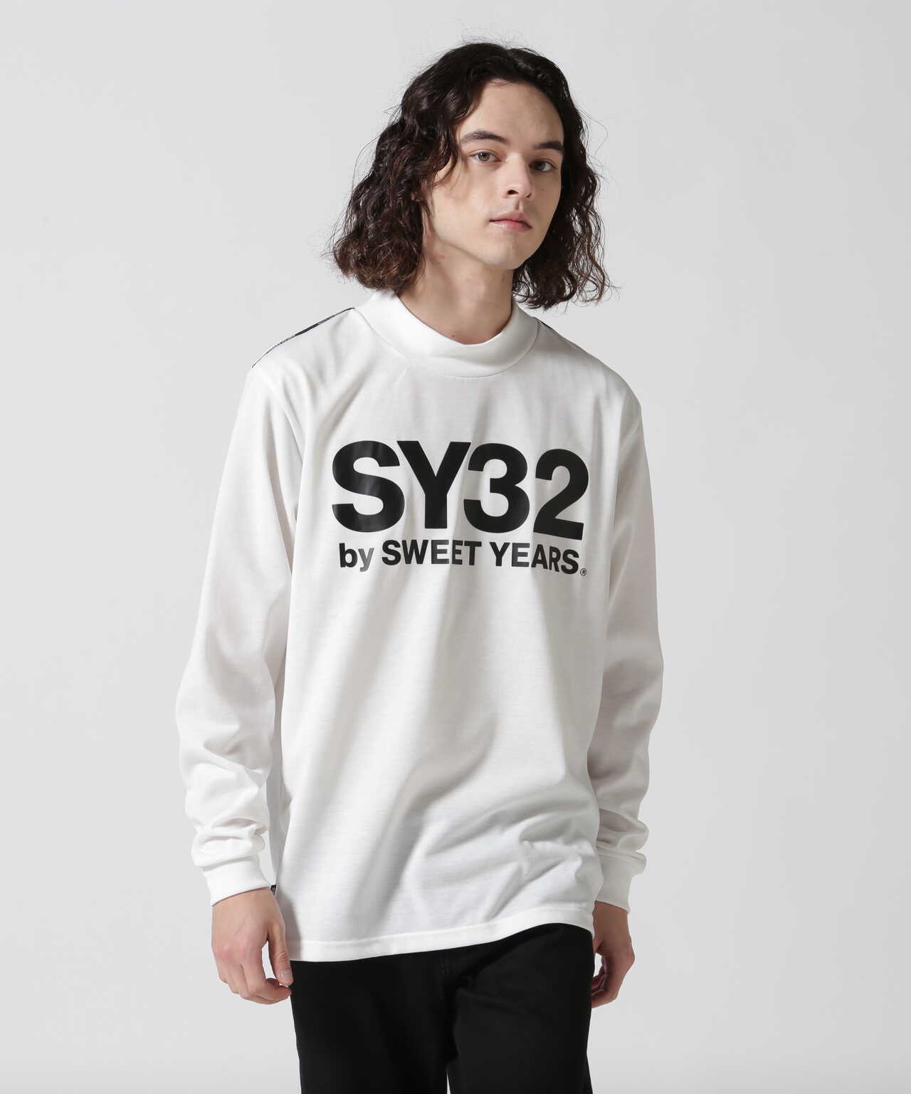 SY32 by SWEETYEARS /MOCK NECK LOGO L/S TEE | ROYAL FLASH ...