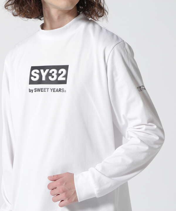 SY32 by SWEETYEARS /MOCK NECK CRIMPING L/S TEE