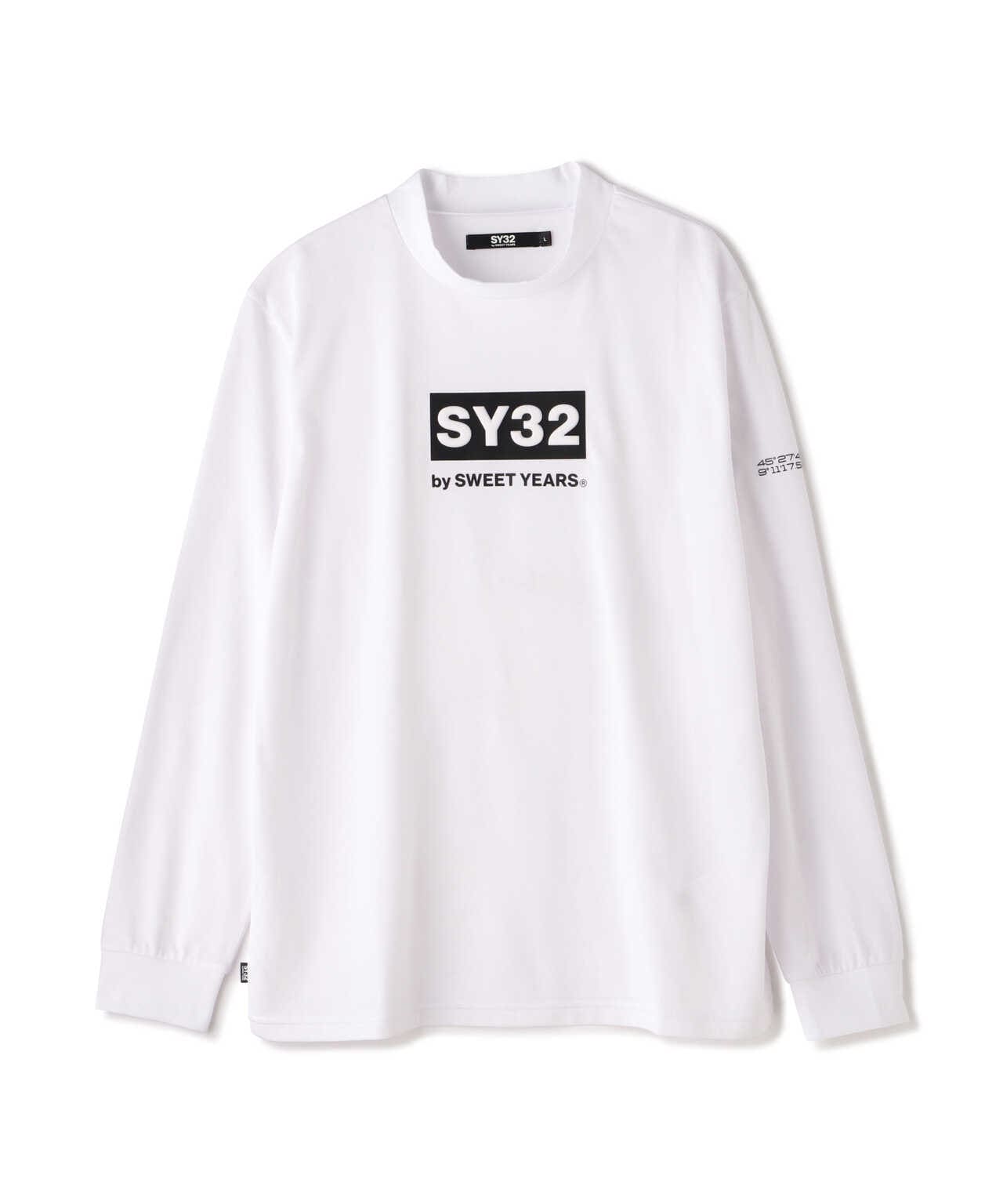 SY32 by SWEETYEARS /MOCK NECK CRIMPING L/S TEE | ROYAL FLASH