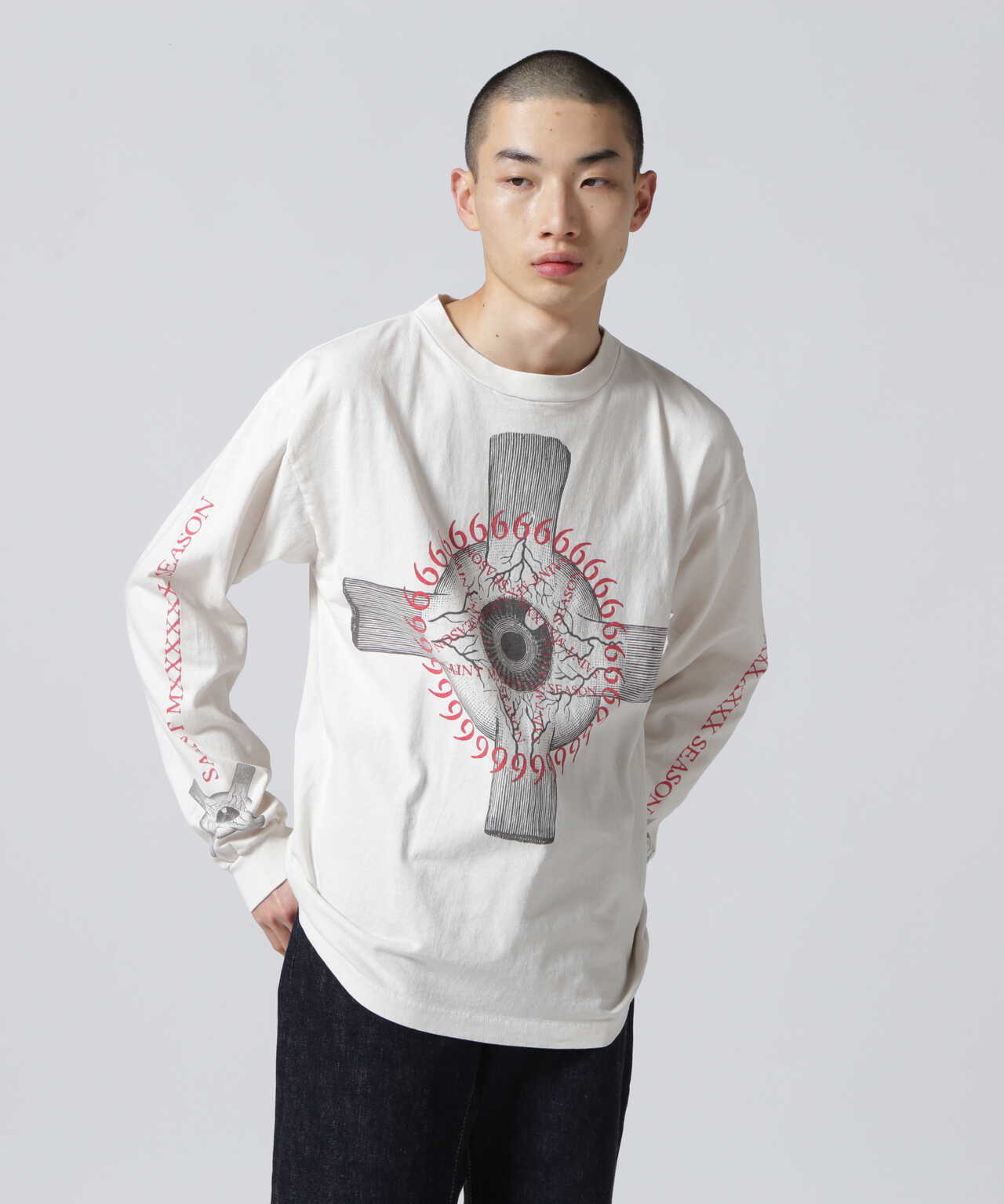 オンライン銀座 SAINT MICHAEL 21FW CIRCLE L/S TEE | pariswelcom.com