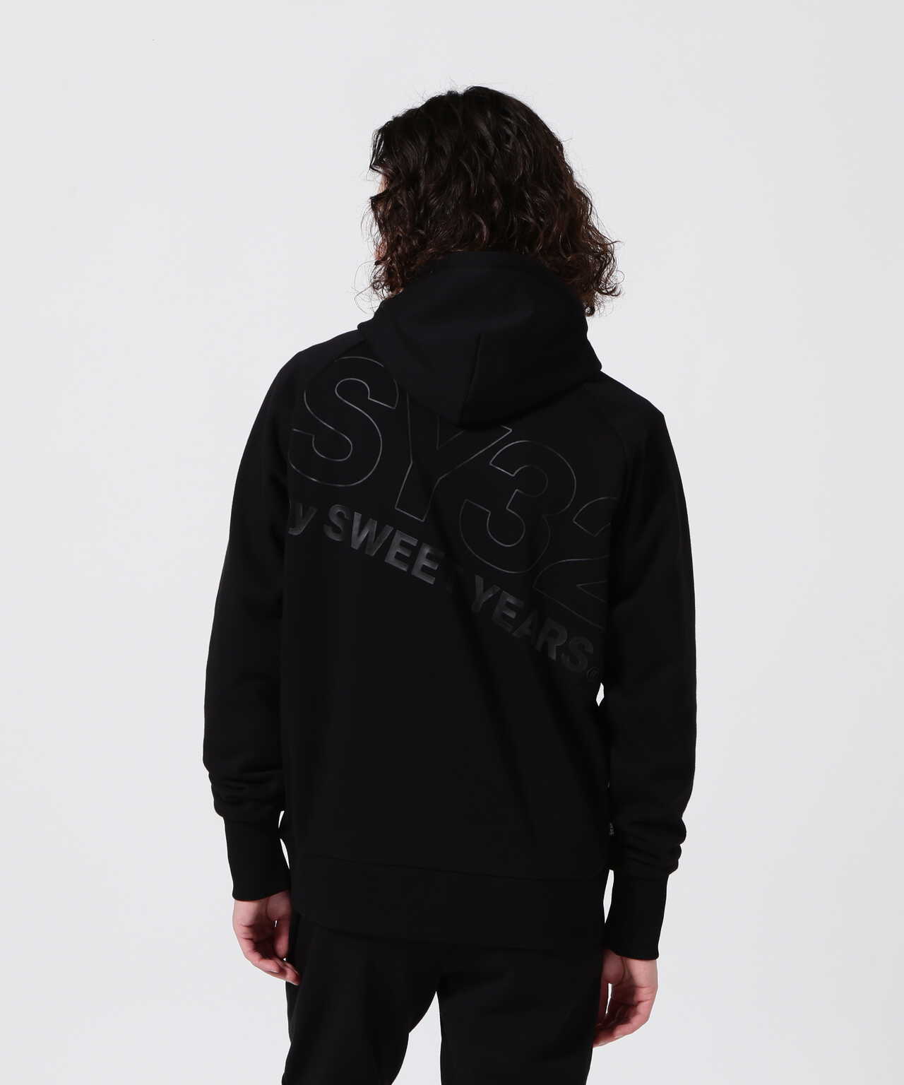 SY32 by SWEETYEARS /SLASH BIG LOGO P/O HOODIE | ROYAL FLASH