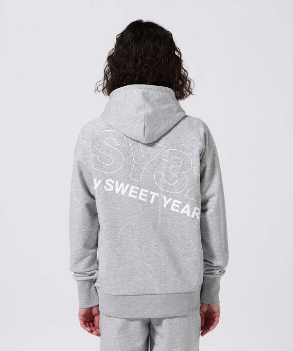 SY32 by SWEETYEARS /SLASH BIG LOGO P/O HOODIE