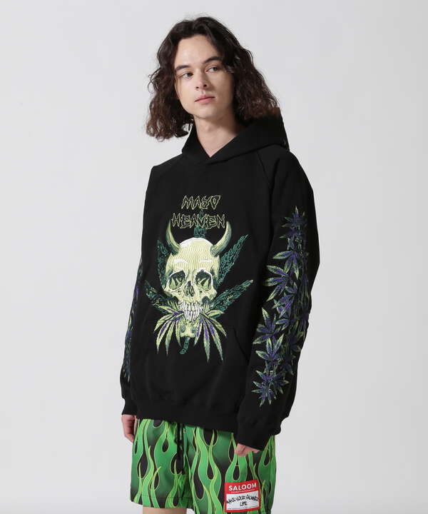 MAYO DEVIL SKULL EMBROIDERYパーカー Lサイズメンズ