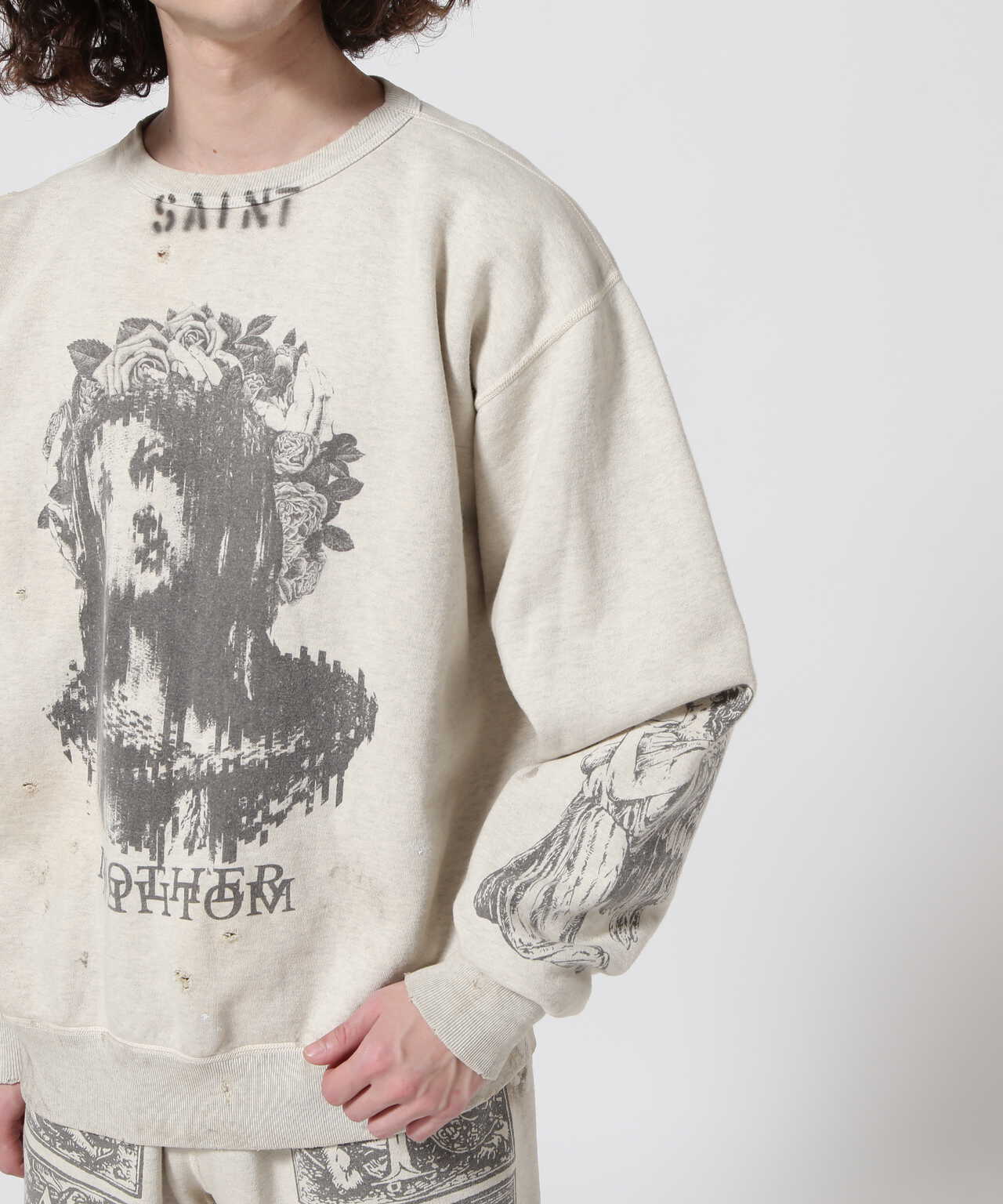 SAINT MICHAEL セントマイケル CREW NECK SWEAT