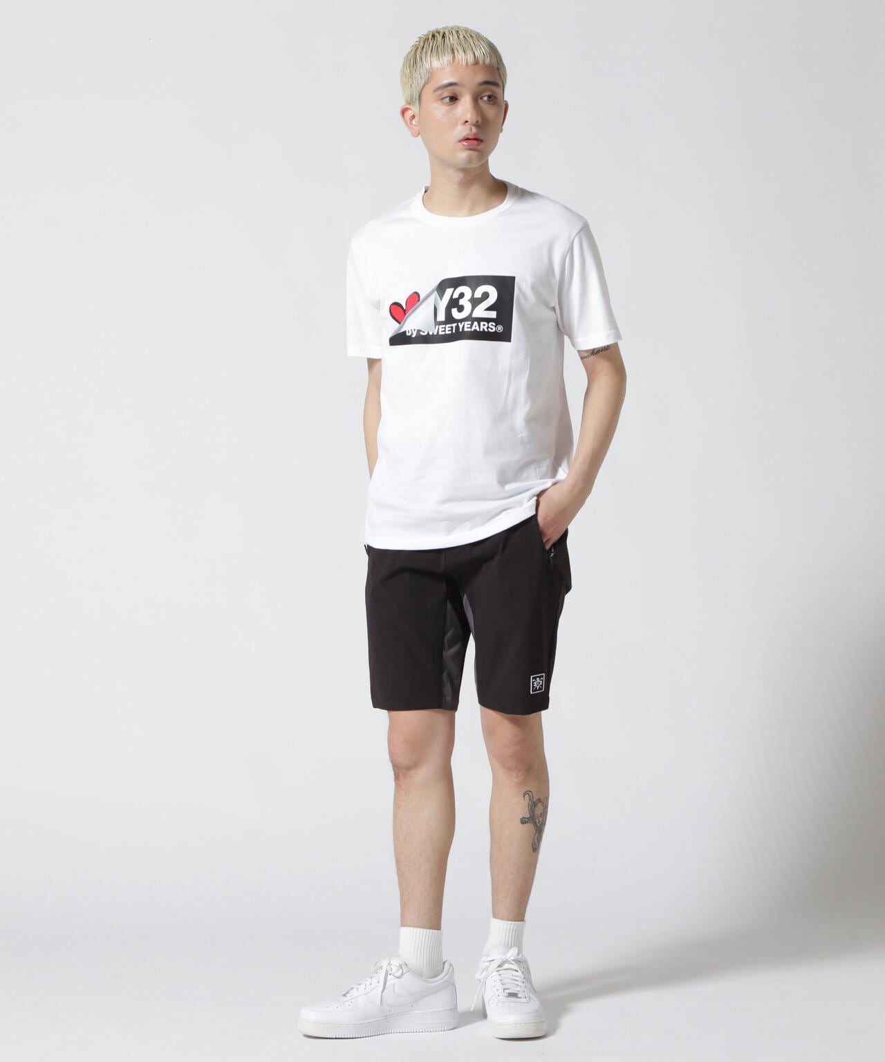 SY32 by SWEETYEARS/TURN OVER BOX LOGO TEE | ROYAL FLASH ( ロイヤル