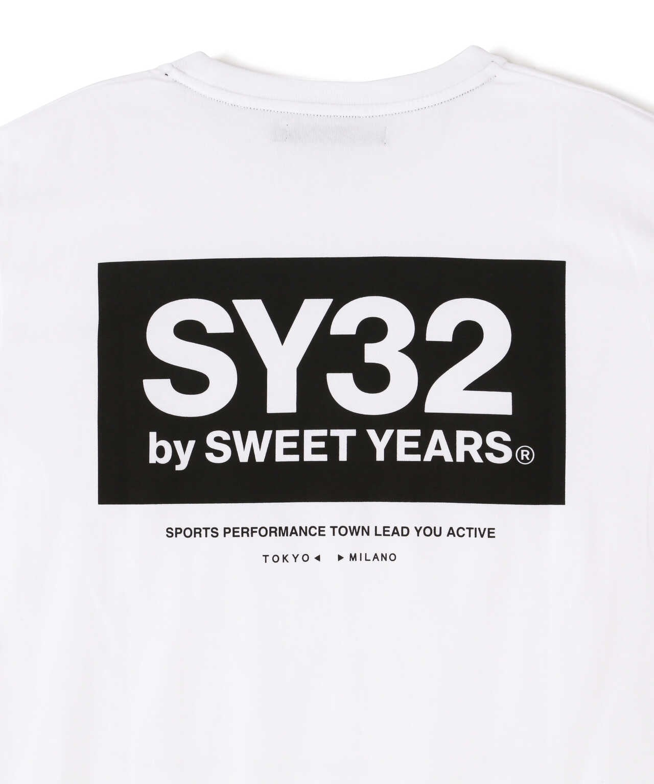 SY32 by SWEET YEARS /BOX LOGO BACK PRINT TEE | ROYAL FLASH
