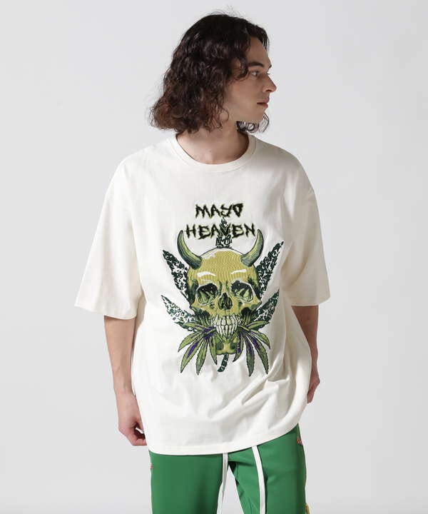MAYO/メイヨー/Devil Skull Embroidery Shore Sleeve Tee（7873134262