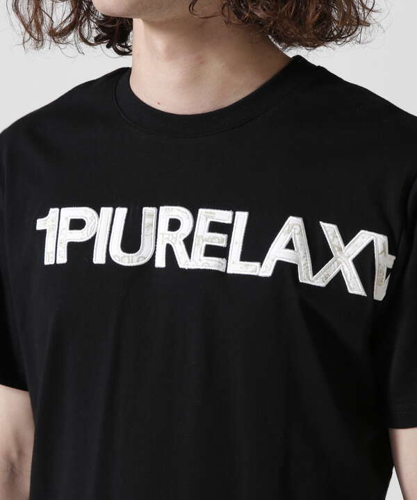 １PIU1UGUALE3 RELAX/ウノピゥウノウグァーレトレ リラックス/PAISLEY LOGO T-SHIRTS