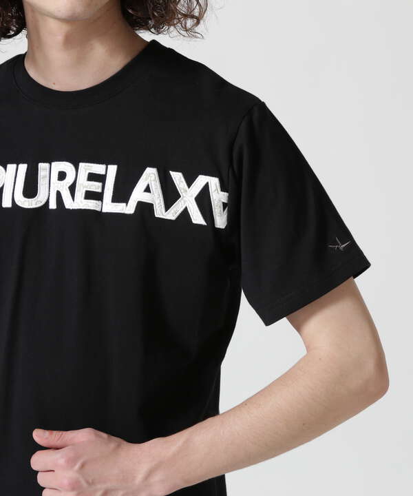 １PIU1UGUALE3 RELAX/ウノピゥウノウグァーレトレ リラックス/PAISLEY LOGO T-SHIRTS