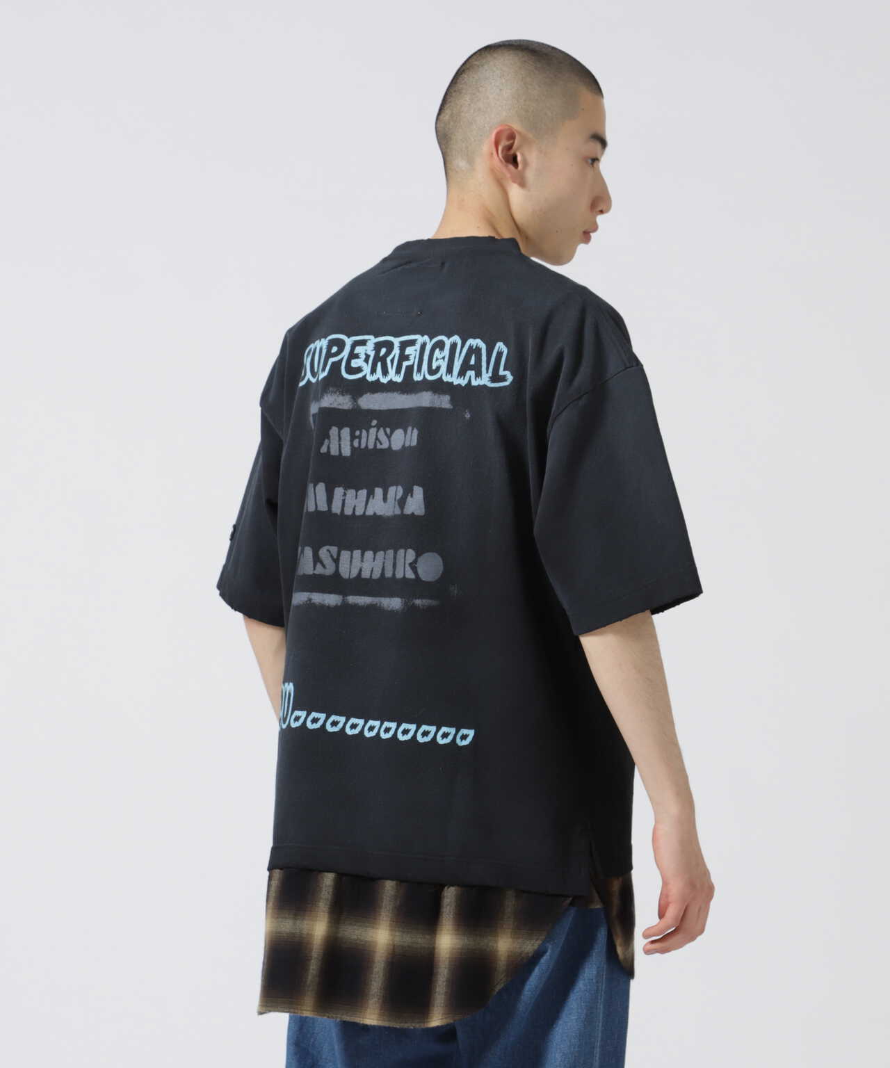 Maison MIHARAYASUHIRO/メゾン ミハラヤスヒロ/SHIRT LAYERED TEE ...