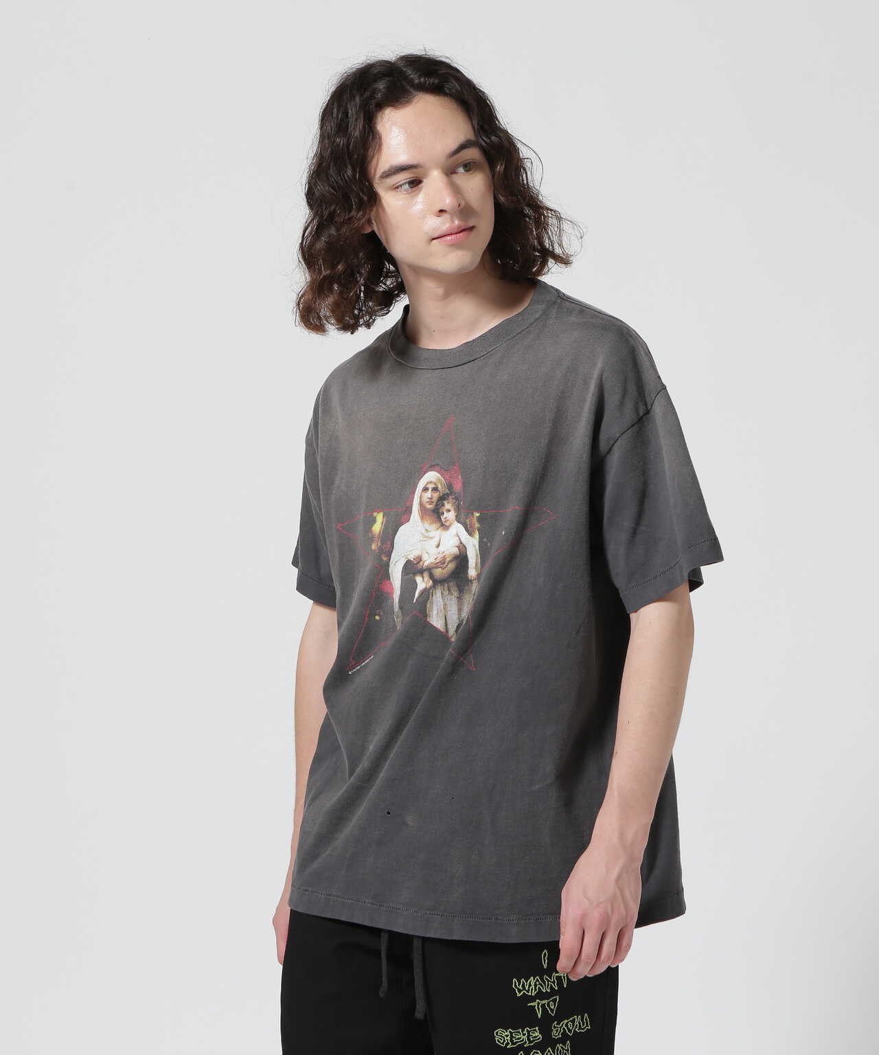 SAINT MICHAEL SS TEE/STR MARIA XLサイズ-