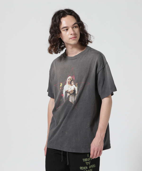 SAINT MICHAEL/セント マイケル/SS TEE/STR/MARIA/BLACK（7873134436