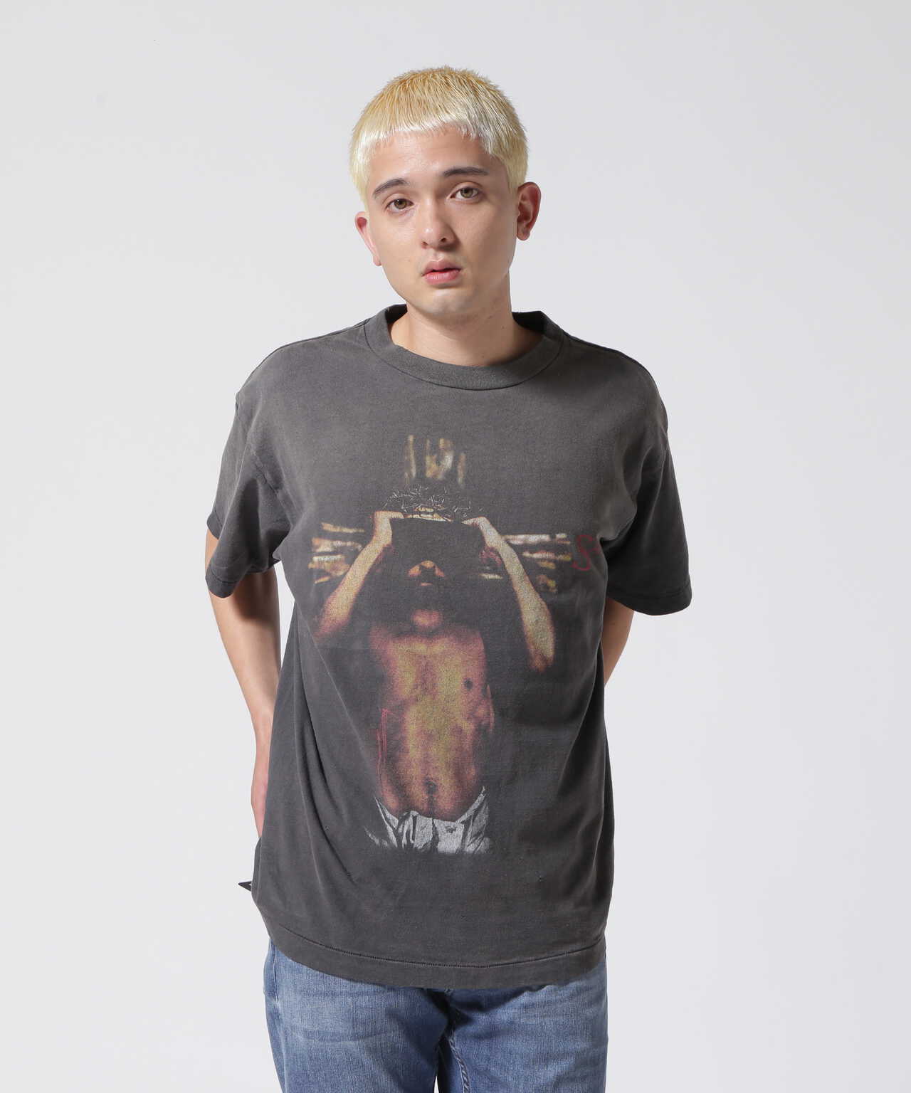 中古品となりますSAINT MICHAEL 23AW KK_SS TEE プリントTシャツ