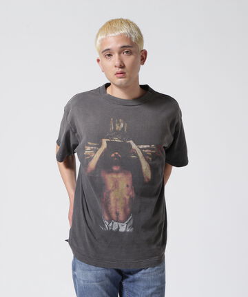 SAINT MICHAEL/セント マイケル/SS TEE/WE LIVE HELL/BLACK