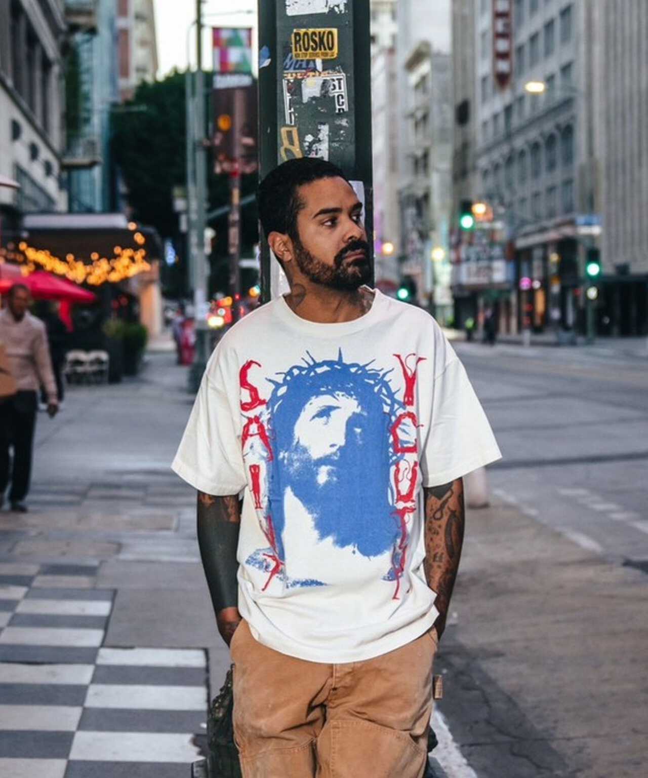 saint michael  tee セントマイケル袖丈20cm