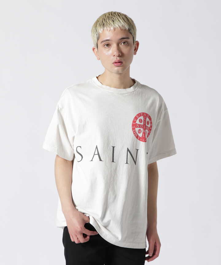 SAINT MICHAEL/セント マイケル/SS TEE/RD CIRCLE/WHITE（7873134443 ...