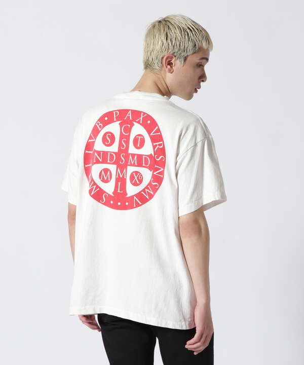 SAINT MICHAEL S/S TEE LOGO  セントマイケル【M】