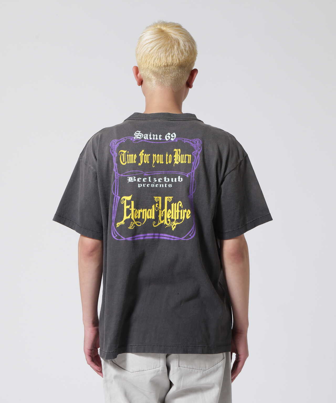 13,440円セントマイケル SAINT MICHAEL DEVIL/BLACK 半袖Tシャツ