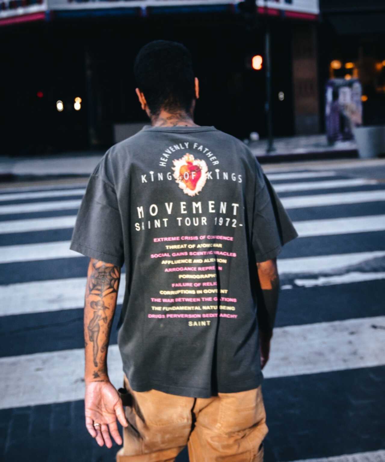 SAINT MICHAEL/セント マイケル/SS TEE/EYES/BLACK | ROYAL FLASH