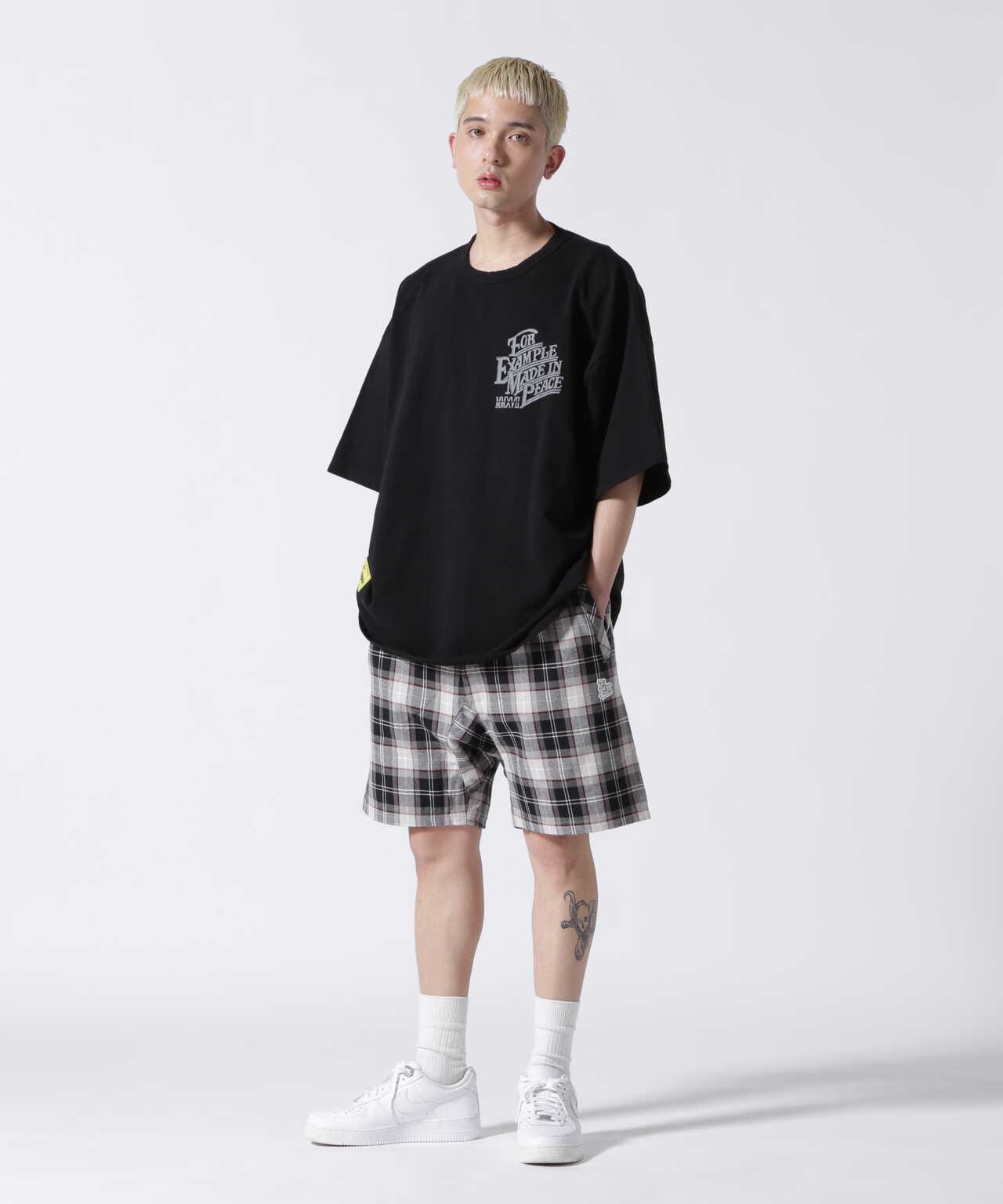 EXAMPLE/エグザンプル/MADE IN PEACE SLAB BIG S/S TEE | ROYAL FLASH