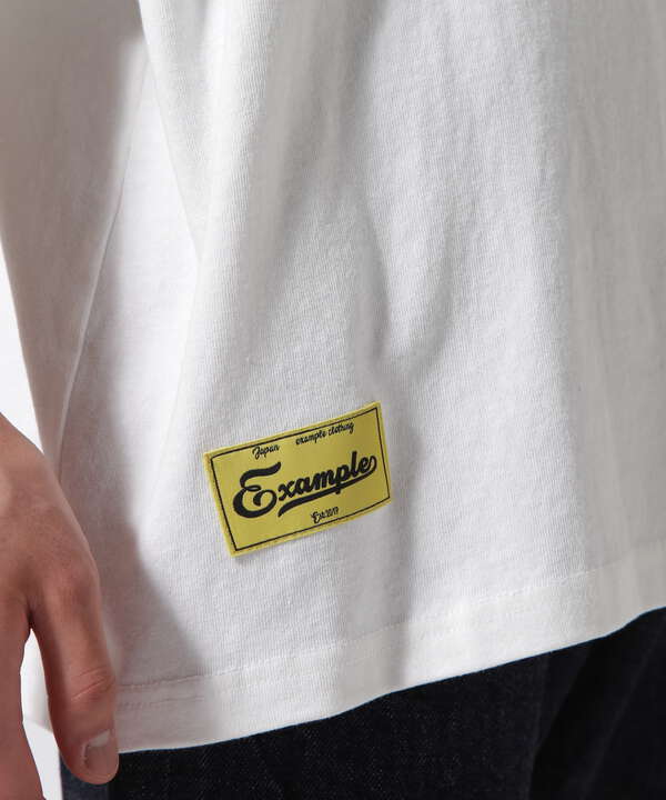 EXAMPLE/エグザンプル/CURSIVE CIRCLE LOGO S/S TEE