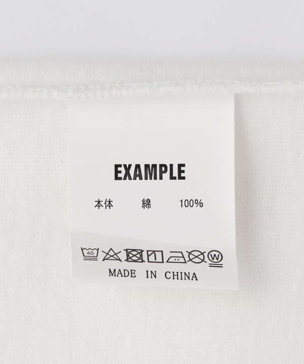 EXAMPLE/エグザンプル/CURSIVE CIRCLE LOGO S/S TEE