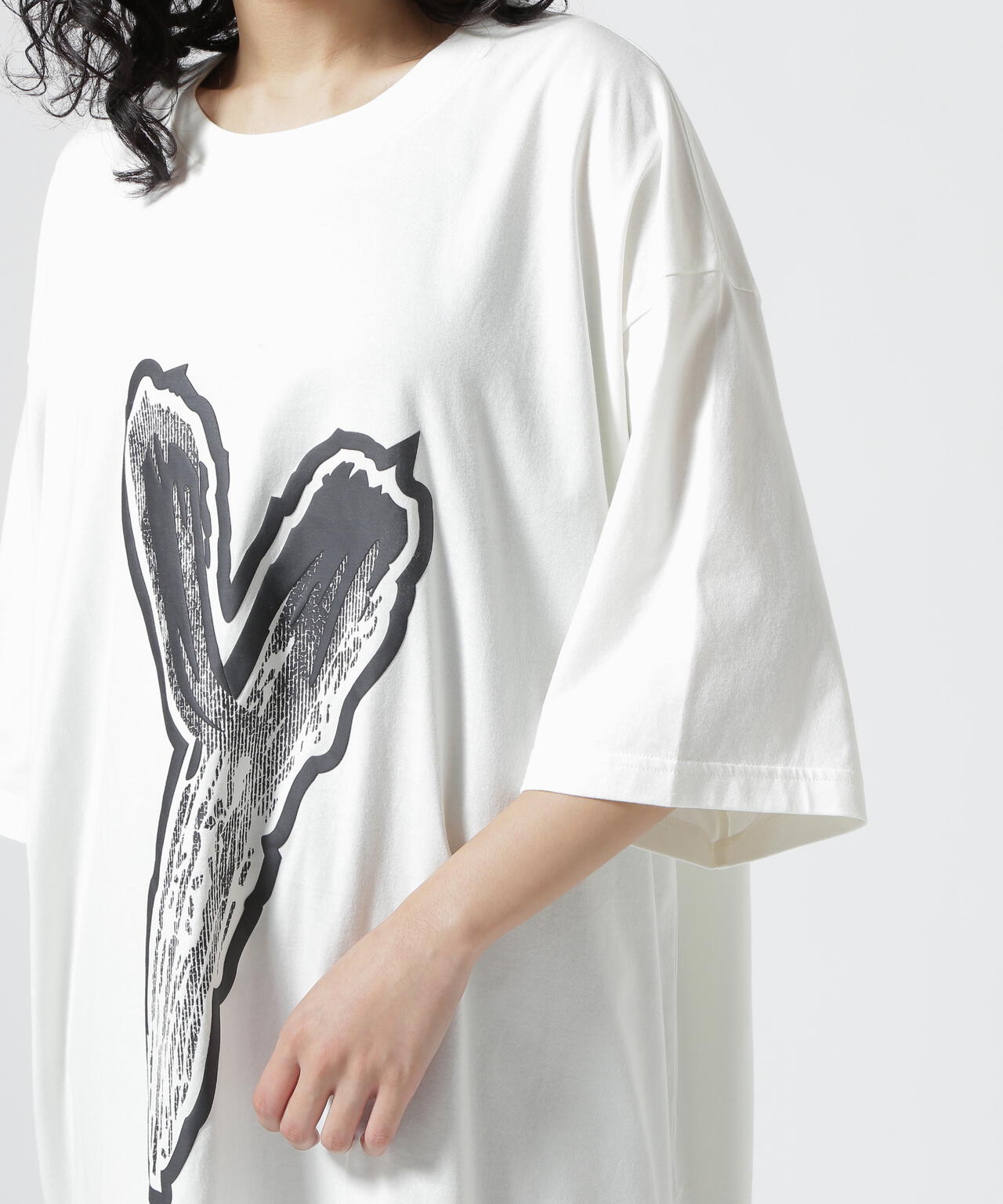 Y-3/ワイスリー/LOGO GFX TEE－white－ | ROYAL FLASH ( ロイヤル