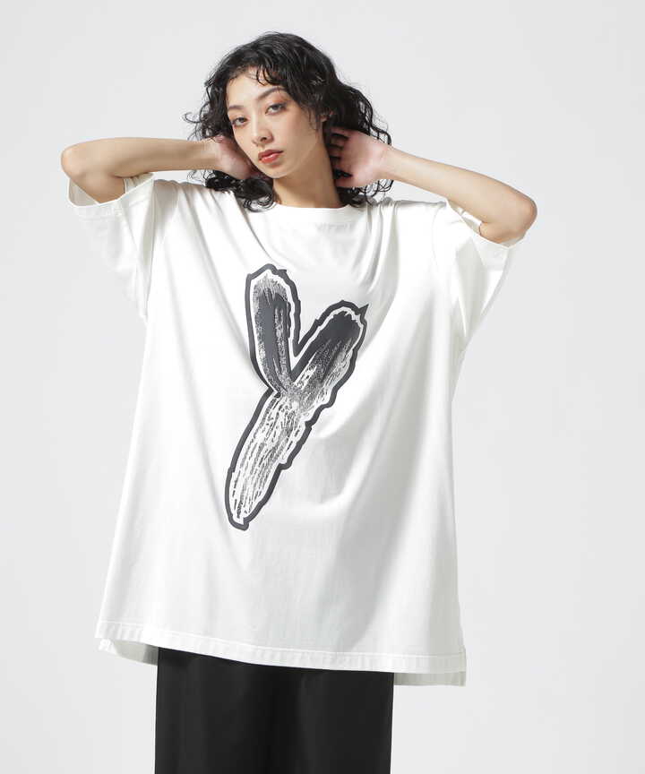 Y-3/ワイスリー/LOGO GFX TEE－white－ | ROYAL FLASH ( ロイヤル