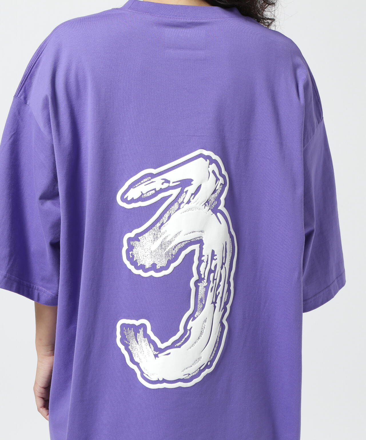 Y-3/ワイスリー/LOGO GFX TEE－purple－