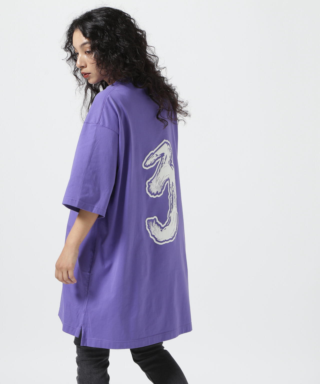 Y-3/ワイスリー/LOGO GFX TEE－purple－