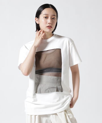 MAISON SPECIAL/メゾンスペシャル/フロントチュールＴシャツ