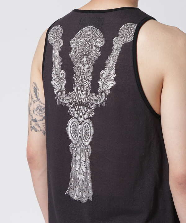 SHARE SPIRIT/シェアースピリット/別注 LACE PRINT TANK TOP