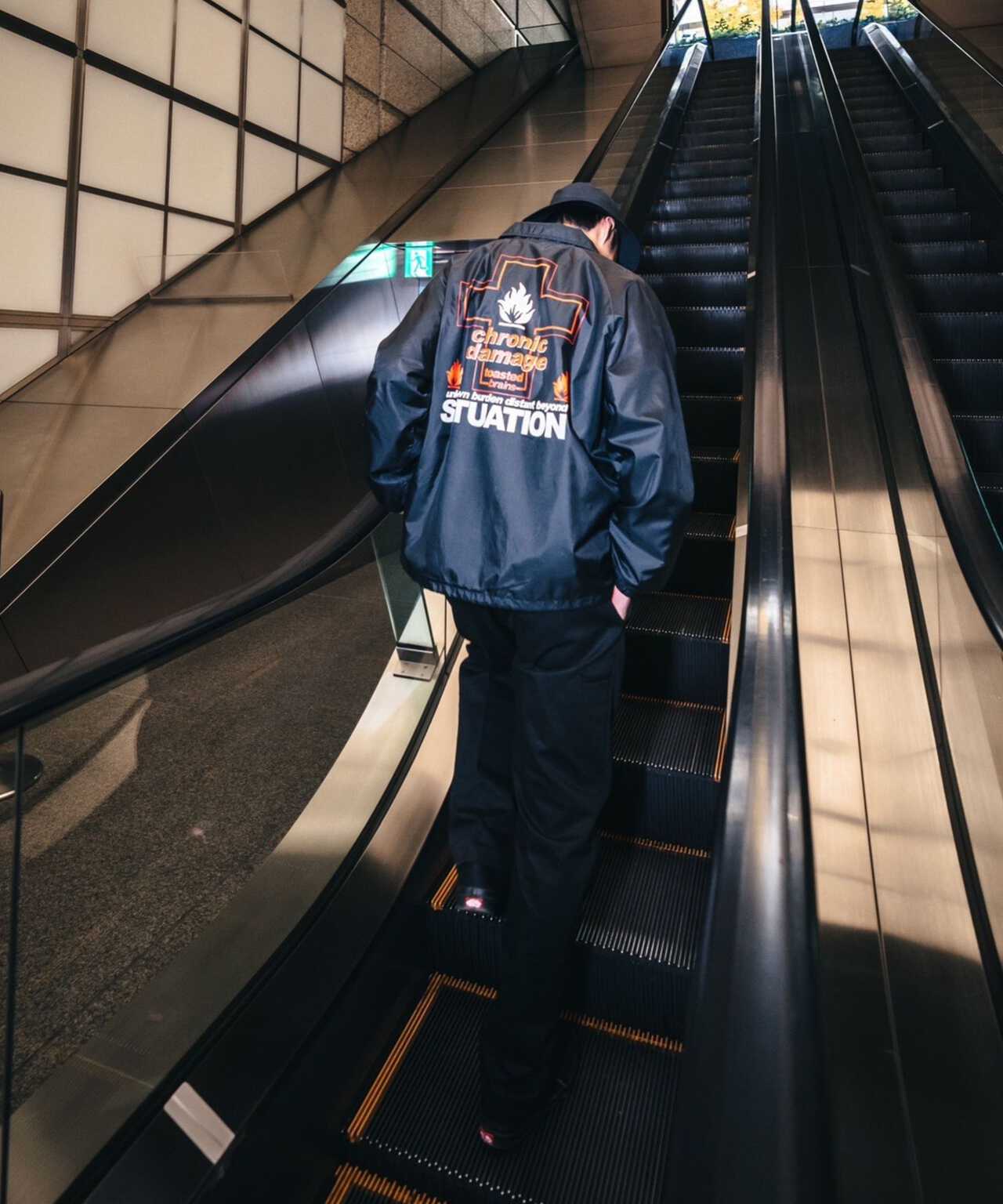 SAINT MICHAEL/セント マイケル/COACH JACKET/UNKNOWN/BLK