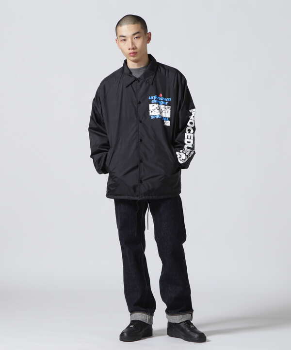 SAINT MICHAEL/セント マイケル/COACH JACKET/UNKNOWN/BLK