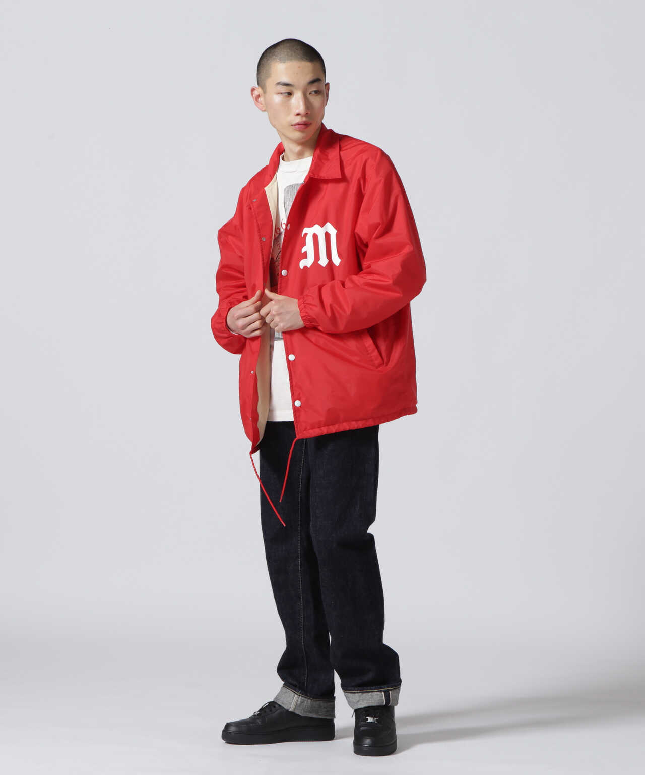 SAINT MICHAEL セントマイケル COACH JACKET RED-