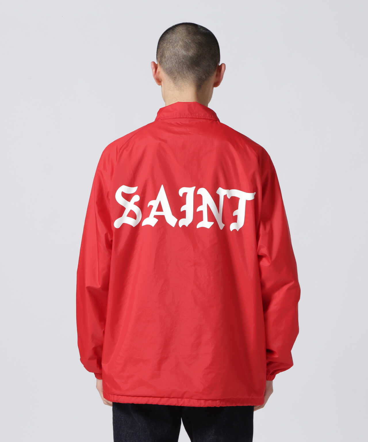 SAINT MICHAEL/セント マイケル/COACH JACKET/M/RED