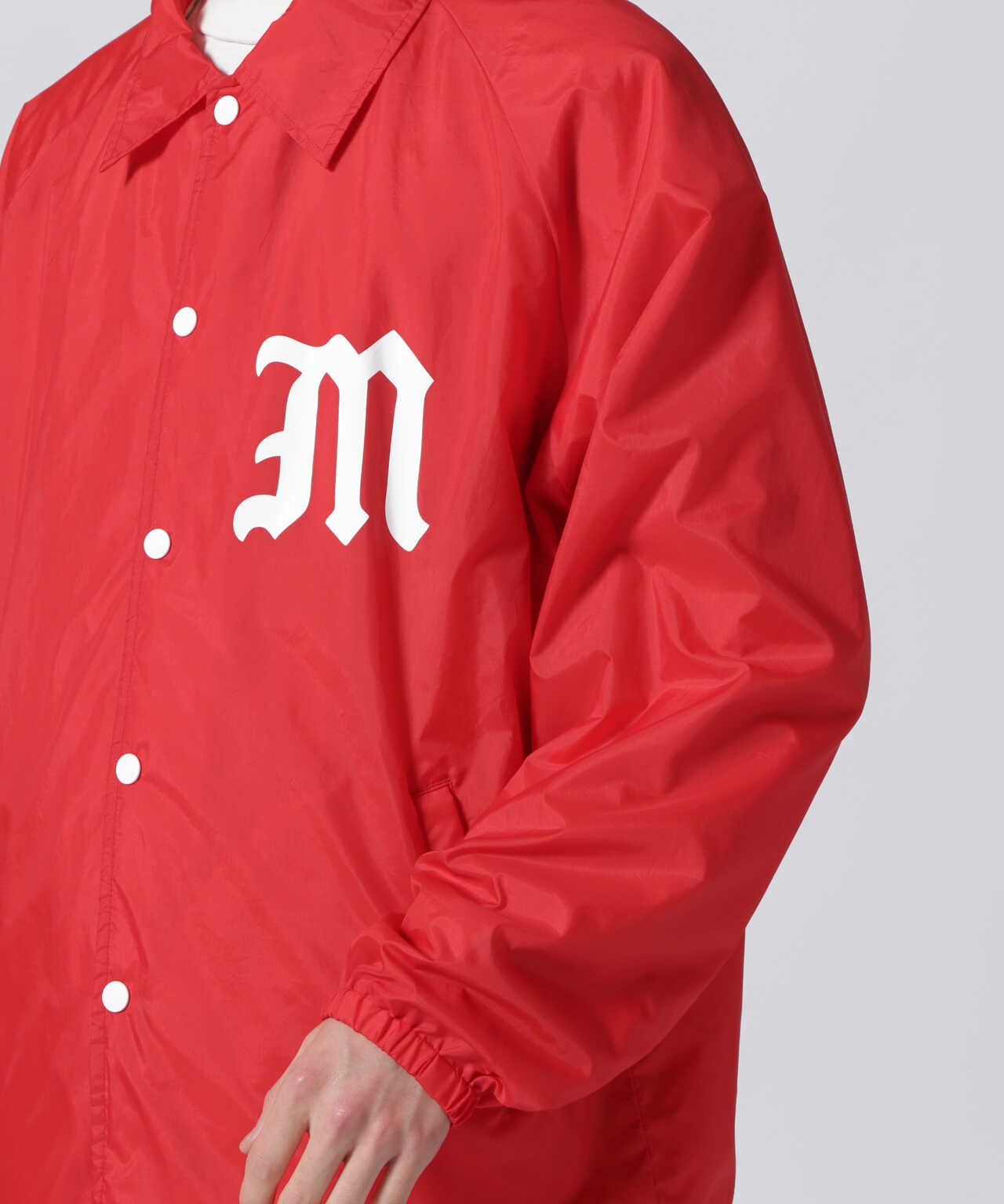 SAINT MICHAEL/セント マイケル/COACH JACKET/M/RED