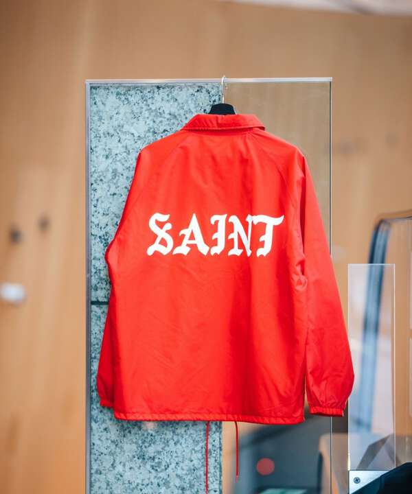 SAINT MICHAEL/セント マイケル/COACH JACKET/M/RED